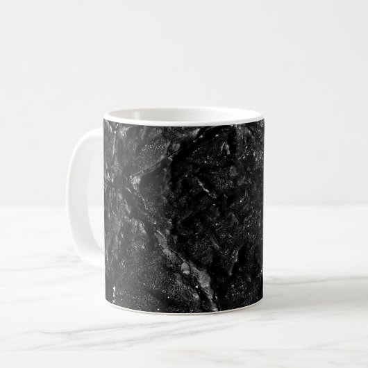 Schwarzer Sand Kaffeetasse (Vorderseite Links)
