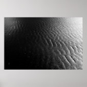 Schwarzer Sand Poster (Vorne)