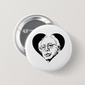Schwarzer Sanders Button (Vorne & Hinten)