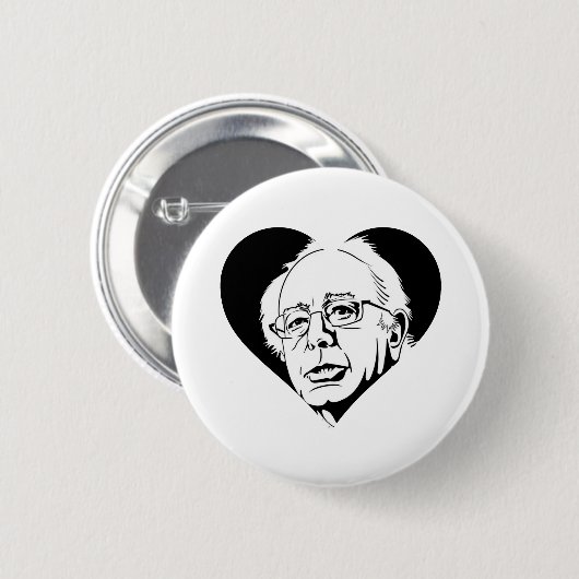 Schwarzer Sanders Button (Vorne & Hinten)