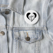 Schwarzer Sanders Button (Beispiel)