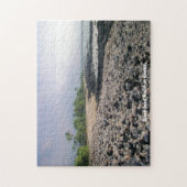 Schwarzer Sandstrand in Hawaii Puzzle (Vertikal)