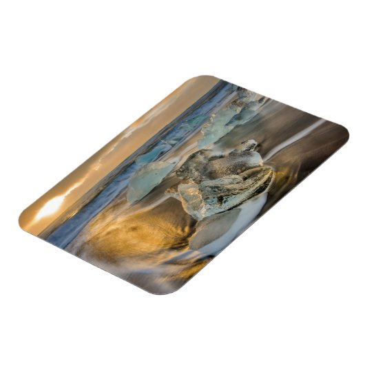 Schwarzer Sandstrand | Jokulsarlon Süd Island Magnet (Linke Seite)