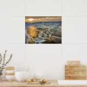 Schwarzer Sandstrand | Jokulsarlon Süd Island Poster (Küche)