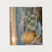 Schwarzer Sandstrand | Jokulsarlon Süd Island Wandteppich (Vorderseite)