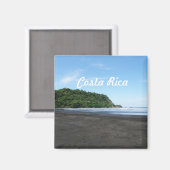 Schwarzer Sandstrand Magnet (Vorderseite/Rückseite)