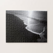 Schwarzer Sandstrand Puzzle (Horizontal)