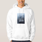 Schwarzer Sandstrand und Eis, Island Hoodie (Vorderseite)