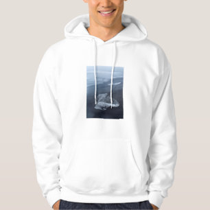 Schwarzer Sandstrand und Eis, Island Hoodie