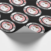 Schwarzer Sankt-Cartoon (das erste Weihnachten des Geschenkpapier (Ecke)