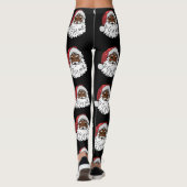 schwarzer Santa-Claus Leggings (Rückseite)