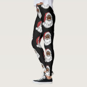 schwarzer Santa-Claus Leggings (Links)