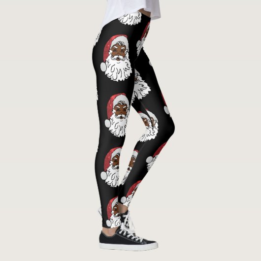 schwarzer Santa-Claus Leggings (Rechts)