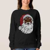 schwarzer Santa-Claus Sweatshirt (Vorderseite)