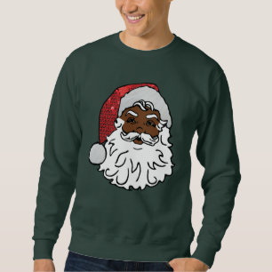 schwarzer Santa-Claus Sweatshirt