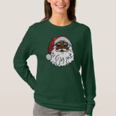 schwarzer Santa-Claus T-Shirt (Vorderseite)