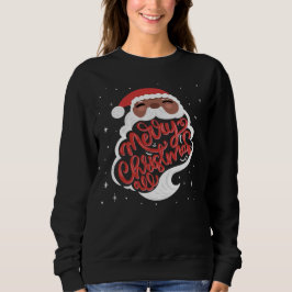 Schwarzer Santa | Frohe Weihnachten Sweatshirt