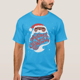 Schwarzer Santa | Frohe Weihnachten T-Shirt