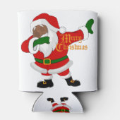 schwarzer Santa-Klaus Dosenkühler (Rückseite)