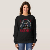 Schwarzer Satanic Occult Goth 666 Hail Satan Evil Sweatshirt (Vorne ganz)