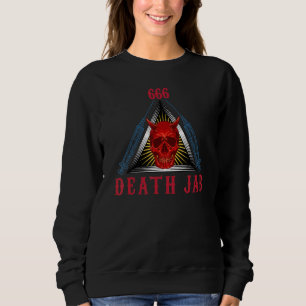 Schwarzer Satanischer Okkulter Hexenbold 666 Tod Sweatshirt