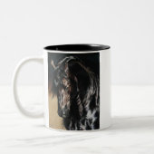 Schwarzer Satin - Tasse (Links)