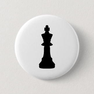 Schwarzer Schachkönig Button