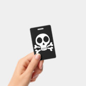 schwarzer Schädel Ausweis (Handheld)