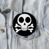 schwarzer Schädel Button (Beispiel)