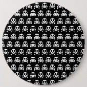 schwarzer Schädel Button (Vorderseite)