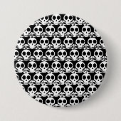 schwarzer Schädel Button (Vorderseite)