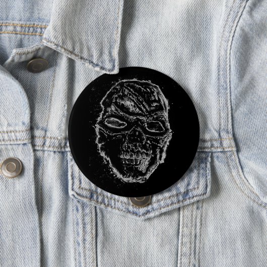 Schwarzer Schädel Button (Beispiel)