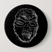 Schwarzer Schädel Button (Vorderseite)