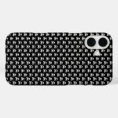 schwarzer Schädel Case-Mate iPhone Hülle (Rückseite (Horizontal))