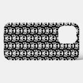 schwarzer Schädel Case-Mate iPhone Hülle (Rückseite (Horizontal))