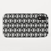 schwarzer Schädel Case-Mate iPhone Hülle (Rückseite (Horizontal))