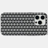 schwarzer Schädel Case-Mate iPhone Hülle (Rückseite (Horizontal))