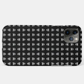 schwarzer Schädel Case-Mate iPhone Hülle (Rückseite (Horizontal))