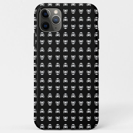 schwarzer Schädel Case-Mate iPhone Hülle (Rückseite)