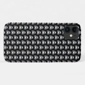 schwarzer Schädel Case-Mate iPhone Hülle (Rückseite (Horizontal))