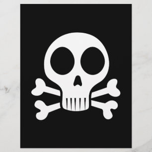 schwarzer Schädel Flyer