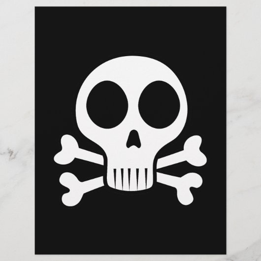 schwarzer Schädel Flyer (Vorne)