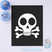 schwarzer Schädel Flyer (Einzeln)