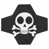 schwarzer Schädel Fußball (Flach)