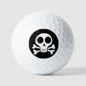 schwarzer Schädel Golfball (Vorderseite)
