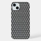 schwarzer Schädel iPhone Hülle (Rückseite)