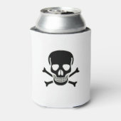 Schwarzer Schädel kann zwei Seiten kühlen Dosenkühler (Kanne Rückseite)