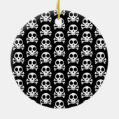 schwarzer Schädel Keramik Ornament (Hinten)