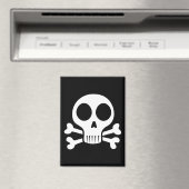 schwarzer Schädel Magnet (In Situ (Geschirrspüler))