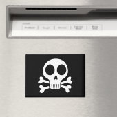 schwarzer Schädel Magnet (In Situ (Geschirrspüler))